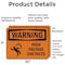 Signmission High Voltage 240 Volts With Symbol OSHA Warning Sign, Vinyl Decal, 10in W x 7in L, 2PK OS-2PACK-WS-D-710-L-12175 - alternate 3
